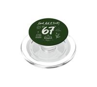 God Did It First Genesis Christian Faith Bible Verse 67 PopSockets PopGrip for MagSafe