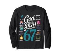 God Did It First Religious Message for Faithful Followers Long Sleeve T-Shirt
