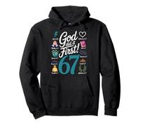 God Did It First Religious Message for Faithful Followers Pullover Hoodie