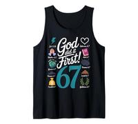 God Did It First Religious Message for Faithful Followers Tank Top