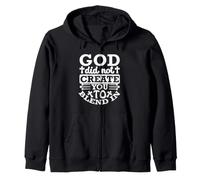 God Did Not Create You to Blend In Christian Faith Zip Hoodie