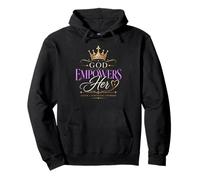 God Empowers Her Christian Women Faith Pullover Hoodie