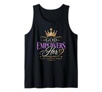 God Empowers Her Christian Women Faith Tank Top