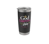 God Empowers Her Stainless Steel Insulated Tumbler