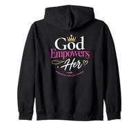 God Empowers Her Zip Hoodie
