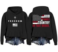 God Family Country In That Order Hoodie, Freedom Hoodie, God Family Country In That Order Sweatshirt Black