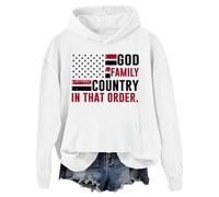 God Family Country In That Order Hoodie, God Family Country In That Order Hoodie White