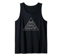 God Family Country Pyramid Hierarchy Minimalist Design Tank Top
