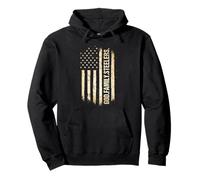 God Family Steelers Pro US American Flag Father's Day Pullover Hoodie