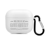 God Father Case Cover Compatible with AirPods 3 Protective Shell with Keychain