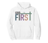 God First Christian Faith Scripture Worship Belief Pullover Hoodie