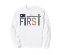 God First Christian Faith Scripture Worship Belief Sweatshirt