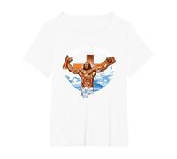 God Follower Christianity Preacher Preaching God is Dope T-Shirt, Women's Plus, White, 5X