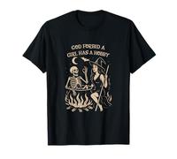 God Forbid a Girl Has a Hobby Sarcastic Witch Cauldron T-Shirt