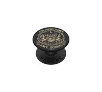 God Forbid Women Have Hobbies Witch Dancing Moon Vintage PopSockets Adhesive PopGrip