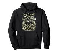 God Forbid Women Have Hobbies Witchcore Feminist Moon Magic Pullover Hoodie
