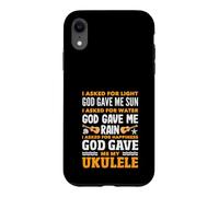 God Gave Me My Ukulele Funny Religious Musician Case for iPhone XR