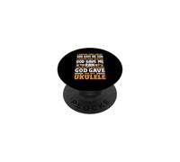 God Gave Me My Ukulele Funny Religious Musician PopSockets Adhesive PopGrip