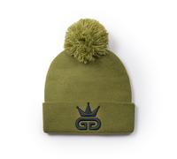 God Given Talent GGT Black Logo Olive Green Bobble Woolly Hat God Given Talent Green One Size