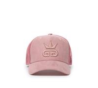 God Given Talent GGT Pink Logo Pastel Pink Suede Mesh Snapback - GGT00009