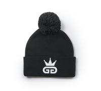 God Given Talent GGT White Logo Black Bobble Woolly Hat - GGTWH00005