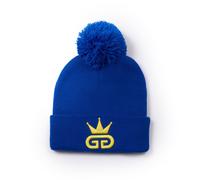 God Given Talent GGT Yellow Logo Egyptian Blue Bobble Woolly Hat God Given Talent Blue One Size