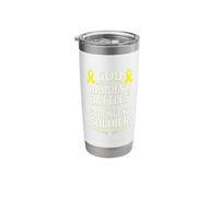 God Gives Hardest Battle Sarcoma Awareness Stainless Steel Insulated Tumbler