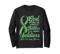 God Gives His Hardest Battles to His Toughest Soldiers Long Sleeve T-Shirt