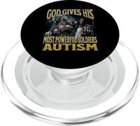 God Gives His Most Powerful Autism Funny Hard Skeleton Meme PopSockets PopGrip for MagSafe