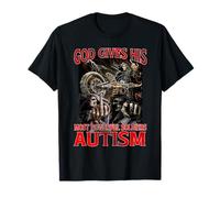 God Gives His Most Powerful Autism Funny Hard Skeleton Meme T-Shirt