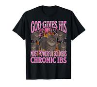 God Gives His Most Powerful IBS Funny Cat Meme Bootleg T-Shirt