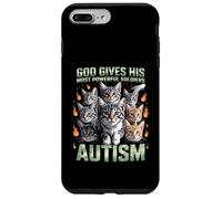 God Gives His Most Powerful Soldiers Autism Funny Cats Meme Case for iPhone 7 Plus/8 Plus