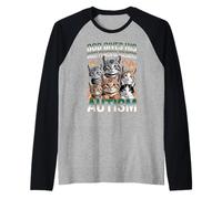 God Gives His Most Powerful Soldiers Autism Funny Cats Meme Raglan Baseball Tee