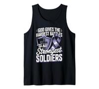 God Gives The Hardest Battles to His Strongest Soldiers Tank Top