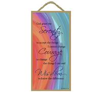 God Grant Me Serenity To Accept The Things I Cannot Change Courage To Change The Things I Can And Wisdom To Know The Difference 5" x 10" PVC Plaque Sign