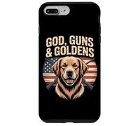 God Guns And Goldens American Flag Golden Retriever Case for iPhone 7 Plus/8 Plus