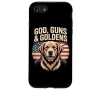 God Guns And Goldens American Flag Golden Retriever Case for iPhone SE (2020) / 7/8