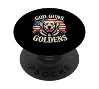 God Guns And Goldens American Flag Patriot USA PopSockets Adhesive PopGrip