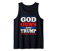 God Guns And Trump Donald Trump Supporter Shirt Tank Top