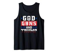 God Guns and Trump Support Donald Trump Shirt Tank Top