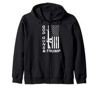 God Guns and Trump Tee, Donald Trump for President 2020 Zip Hoodie