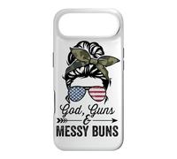 GOD GUNS & MESSY BUNS - Funny Womens American Gun Owner Case for iPhone Air