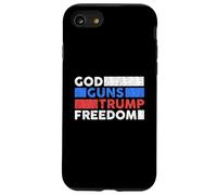 God Guns Trump Freedom - Funny USA Trump Case for iPhone SE (2020) / 7/8