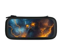 God Hades Greek Mythology Compatible with Switch Case Bag Travel Protective Cover Handbag with 15 Game Accessories