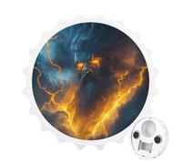 God Hades Greek Mythology Round Fridge Magnet Bottle Opener Refrigerator Whiteboard Magnetic Decor