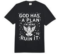 God Has A Plan and I’m Here to Ruin It Comfort Colors Adult Heavyweight T-Shirt