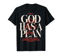 God Has A Plan Christian Faith Religious Worship Prayer T-Shirt