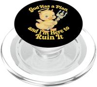 God Has a Plan Cute Chaotic Duckling Design PopSockets PopGrip for MagSafe