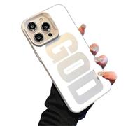 God Has a Plan for You Inspirational Phone Case for iPhone, Christian Faith Pattern Design, Scratch-Resistant Anti-Slip Shockproof Protective Cover (Silver,for iPhone 16)