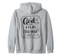God Has A Plan For You - Jeremiah 29:11 Zip Hoodie